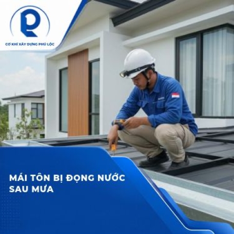 Mái Tôn Bị Đọng Nước Sau Mưa: Nguyên Nhân Thường Gặp Và Hướng Kiểm Tra Trước Khi Sửa