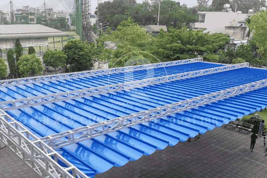 Mái bạt kéo xếp hcm