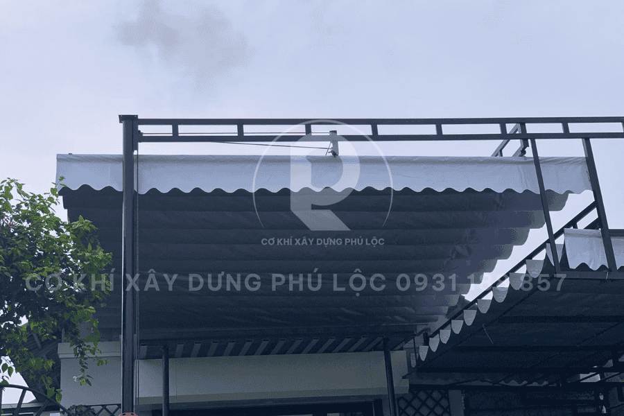 Mái bạt kéo xếp 