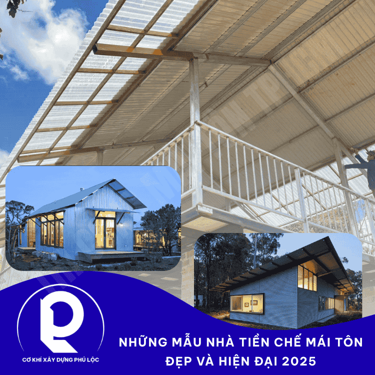 Mẫu Nhà Tiền Chế Mái Tôn Đẹp 2025