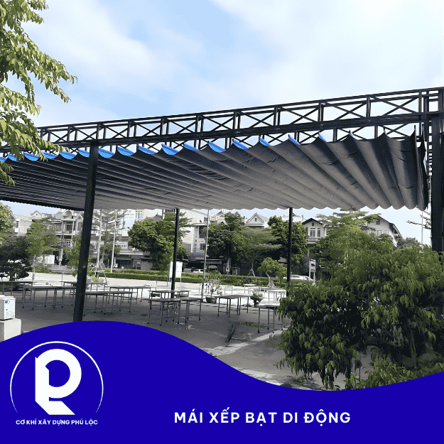 Thi Công Mái Bạt Xếp Di Động Tại TP.HCM