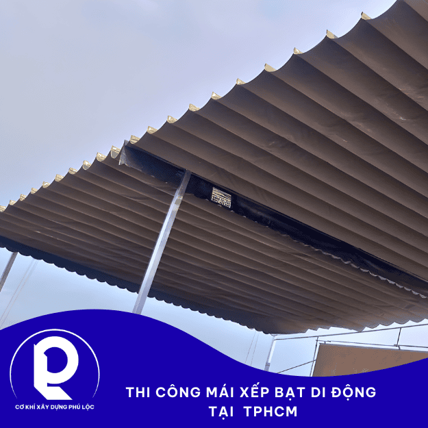 Thi Công Mái Bạt Xếp Di Động Tại TP.HCM