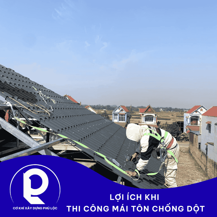 Thi Công Mái Tôn Chống Dột Giá Rẻ Tại TPHCM
