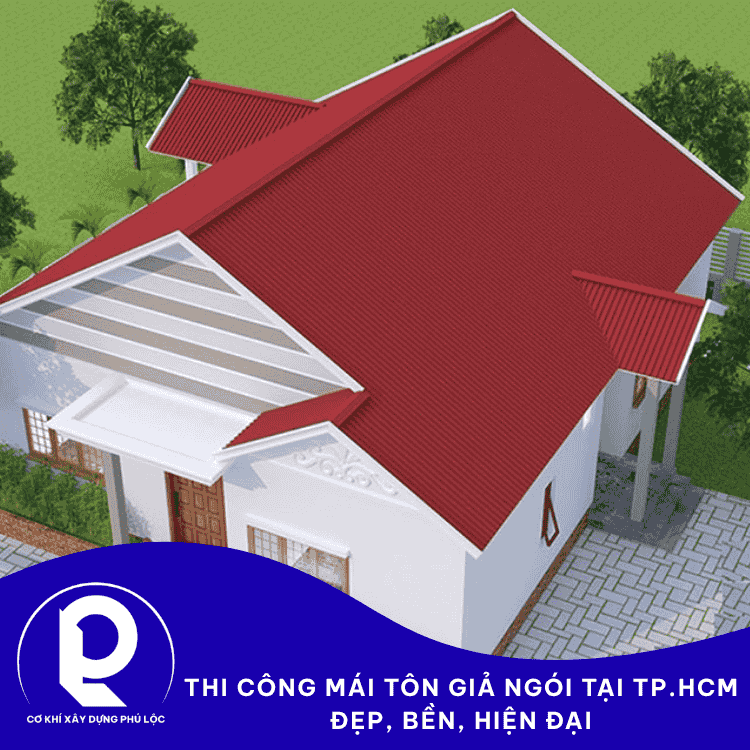 Thi Công Mái Tôn Giả Ngói Tại TP.HCM 