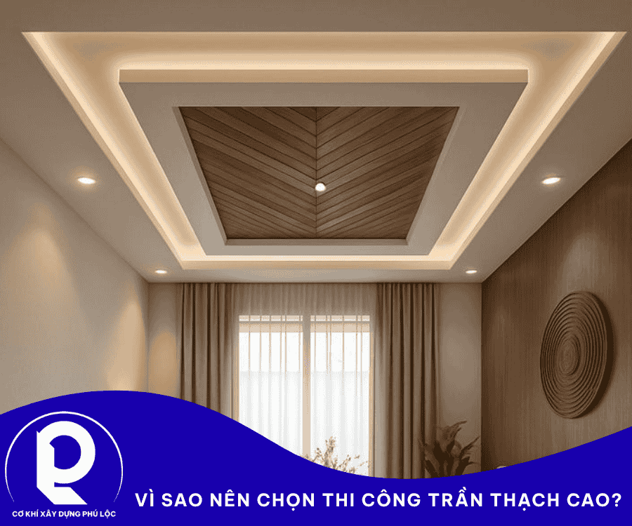 Thi Công Trần Thạch Cao tại Tphcm