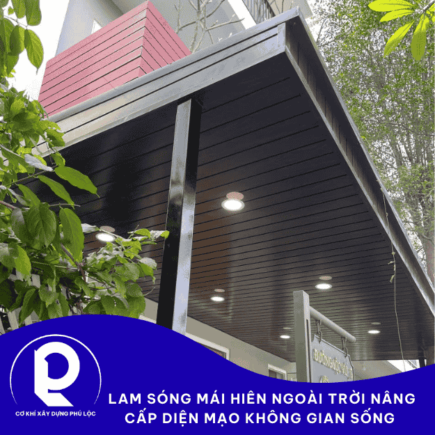 Thi công lam sóng mái hiên ngoài trời tại TP.HCM