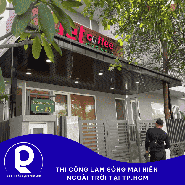 Thi công lam sóng mái hiên ngoài trời tại TP.HCM