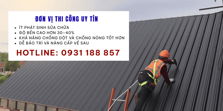 Thi công mái tôn cần chuẩn bị 