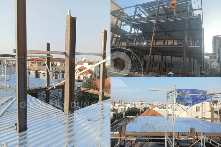 Thi công mái tôn nhà thép tiền chế