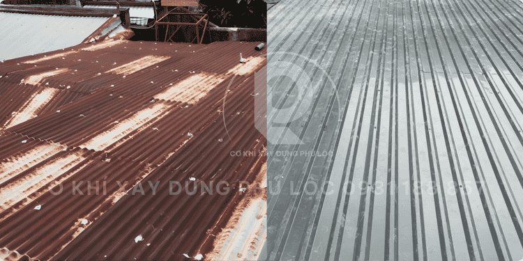 Thi công mái tôn tại TPHCM cận Tết