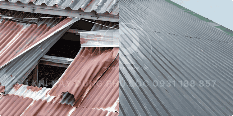 Thi công mái tôn tại TPHCM cận Tết