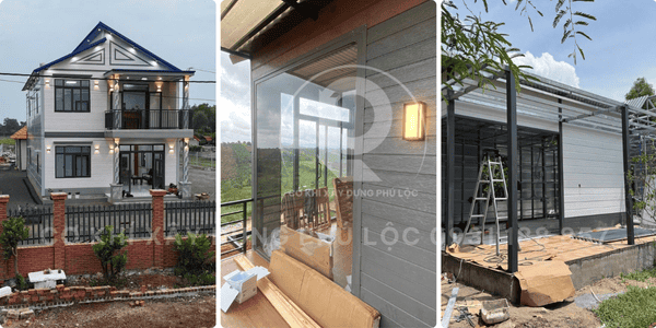 Thi công tấm panel ốp tường ngoài trời 