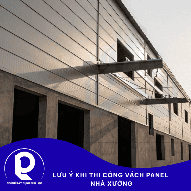 Thi công vách panel nhà xưởng
