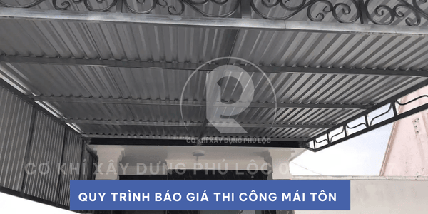báo giá thi công mái tôn mới nhất