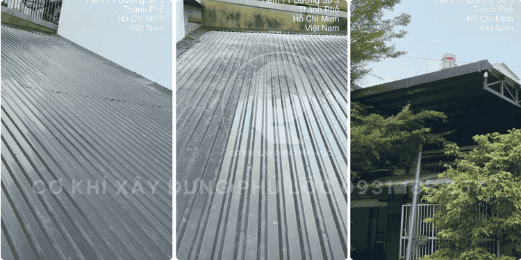 thi công mái tôn cận Tết tại TPHCM