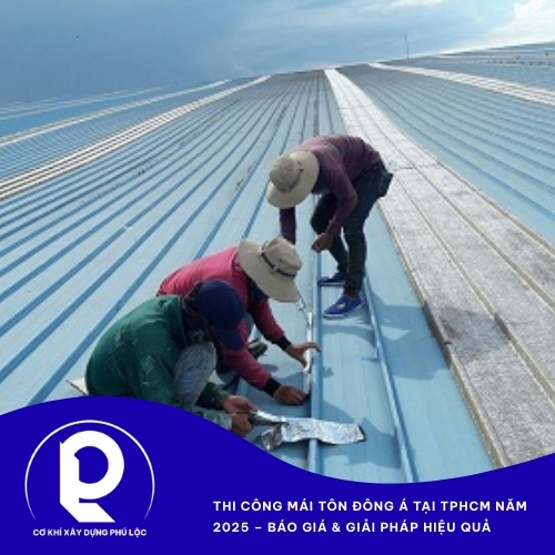 Mái tôn Đông Á cho nhà xưởng cliplock TPHCM