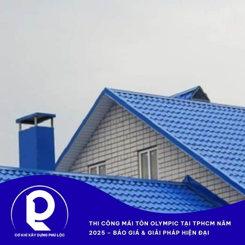 Công trình mái tôn Olympic dân dụng