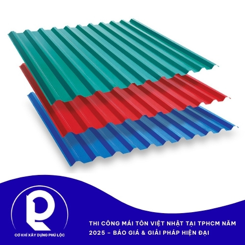 Đơn vị thi công mái tôn Việt Nhật uy tín tại TPHCM