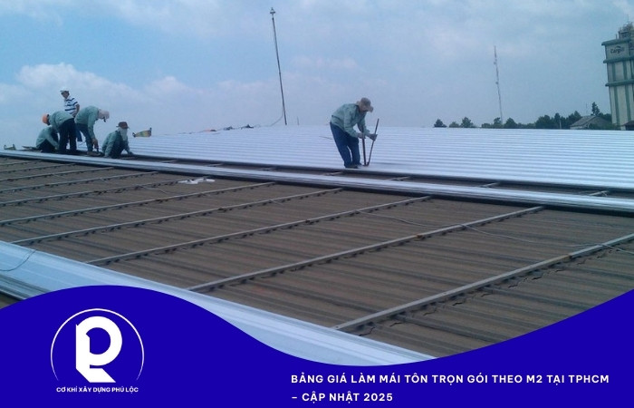 Thi công mái tôn tại Bình Tân TPHCM – Phú Lộc