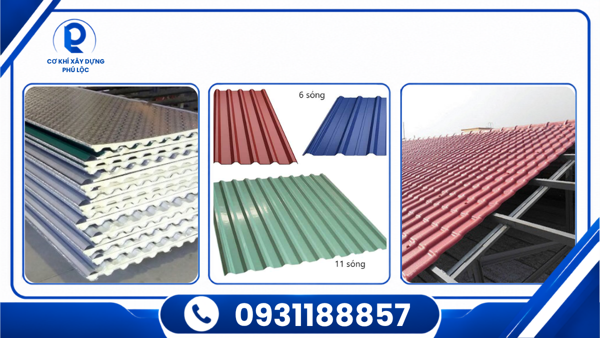 So sánh tôn PU tôn lạnh tôn giả ngói cho công trình tại TPHCM