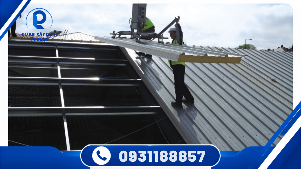 Thi công mái tôn cách nhiệt cho nhà phố tại TPHCM