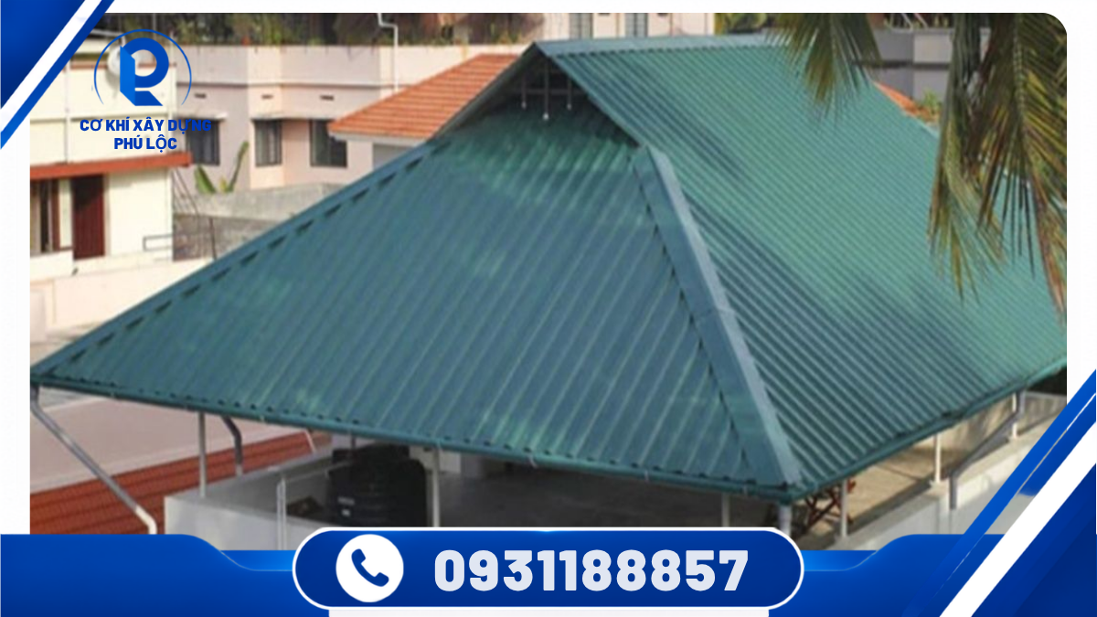 Thi công mái tôn tại TPHCM cho nhà ở và công trình dân dụng