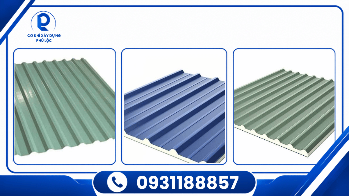 So sánh tôn một lớp tôn PU tôn xốp và tôn lấy sáng cho nhà xưởng
