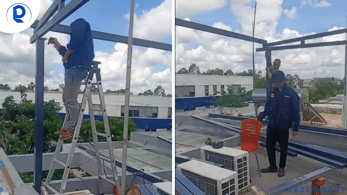 Quy trình khảo sát và thi công mái tôn từ chuẩn bị vật tư đến nghiệm thu