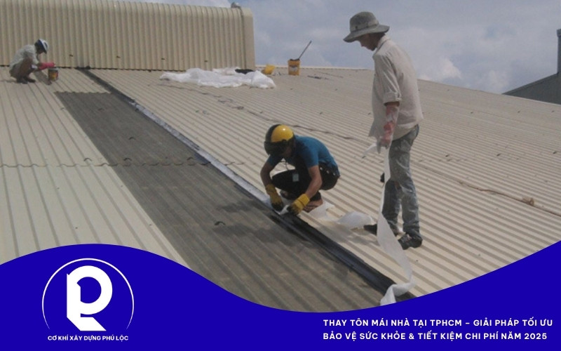 Thi công thay tôn mái nhà chuyên nghiệp tại TPHCM bởi đội ngũ Phú Lộc