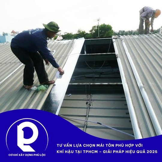 Thi công mái tôn cách nhiệt