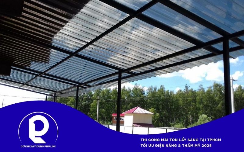 Công trình mái tôn lấy sáng tại TPHCM